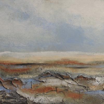 Collection privée - Ce tableau  n'est plus disponible à la vente. Peinture sur médium 44 cm / 32 cm 