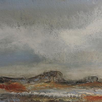 Peinture sur médium 44 cm / 32 cm 