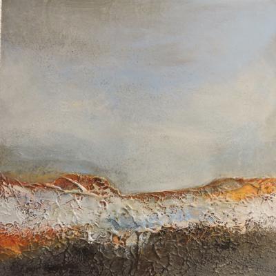 Peinture sur médium 38 cm / 38 cm 